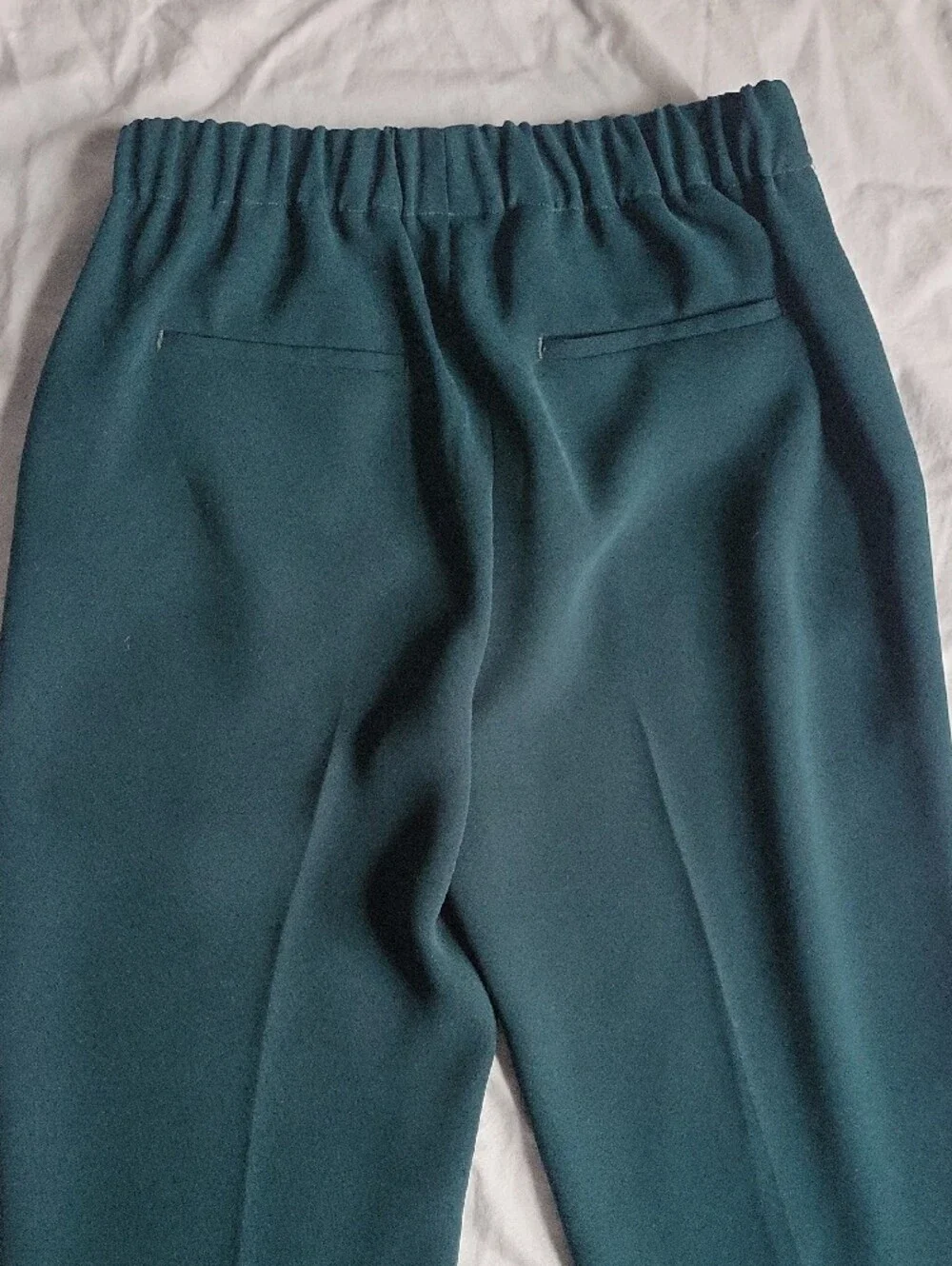 Pine Green J. Crew Tailored Easy Pant In 365 Crepe